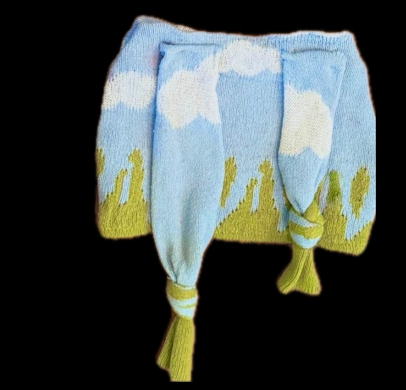 Cloudy mini skirt