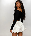 White bubble skirt