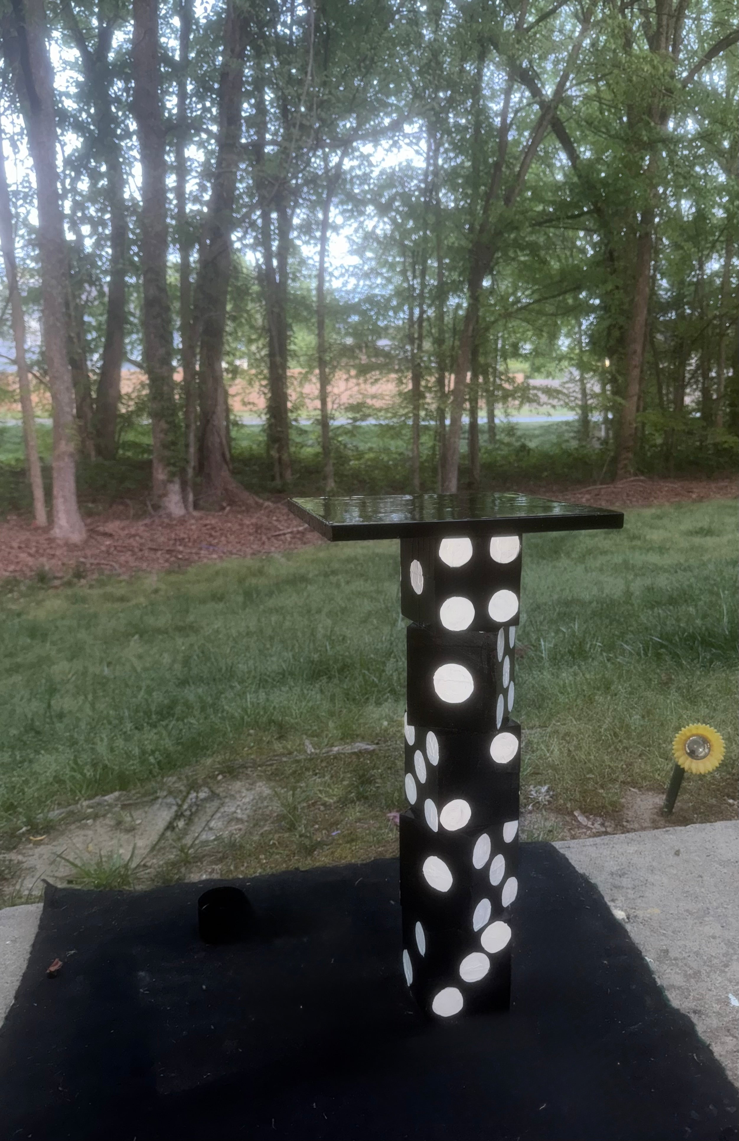 Stacked Dice End Table