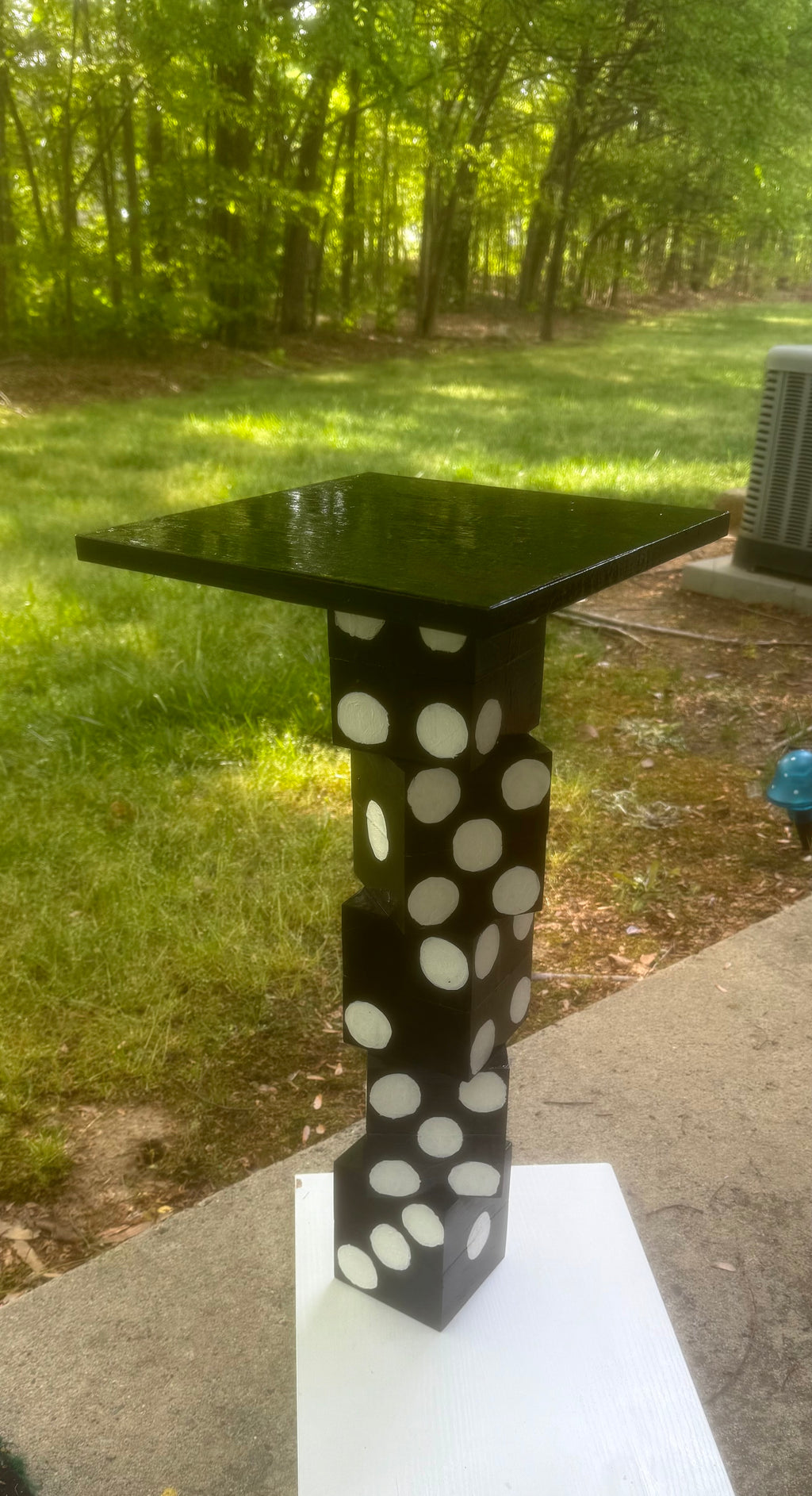 Stacked Dice End Table