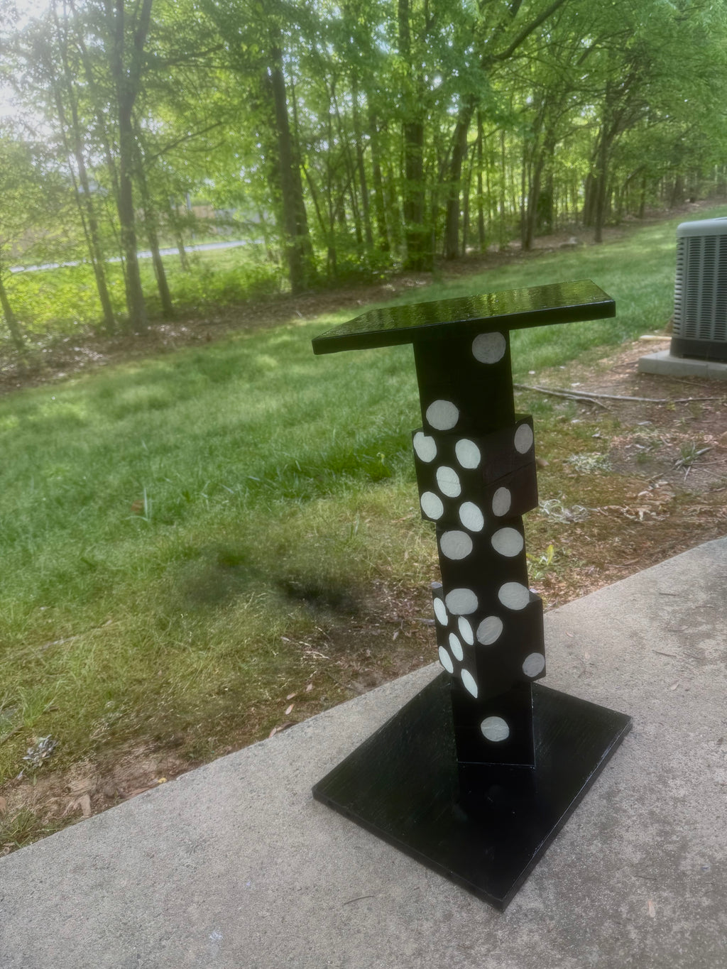 Stacked Dice End Table