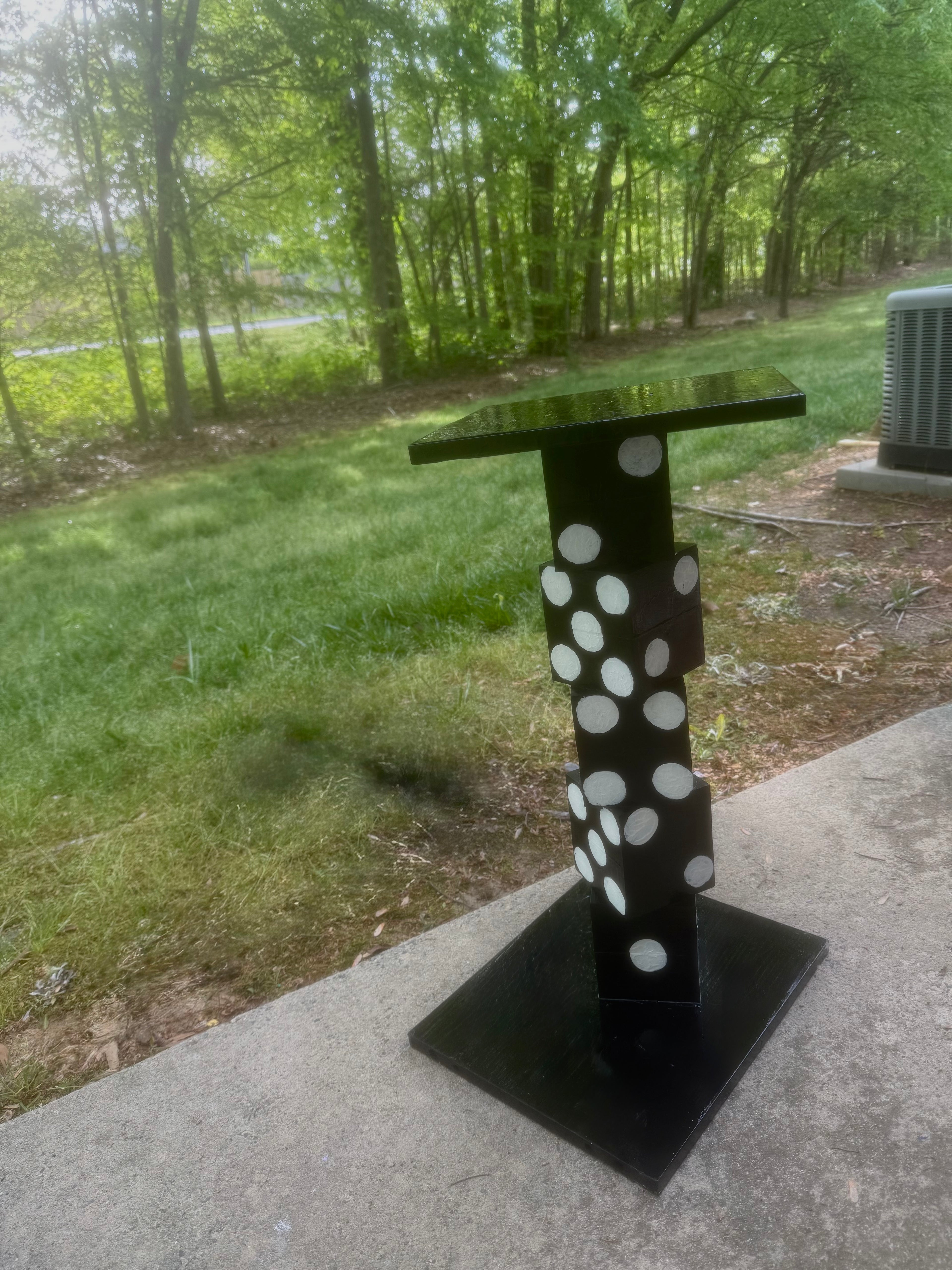 Stacked Dice End Table