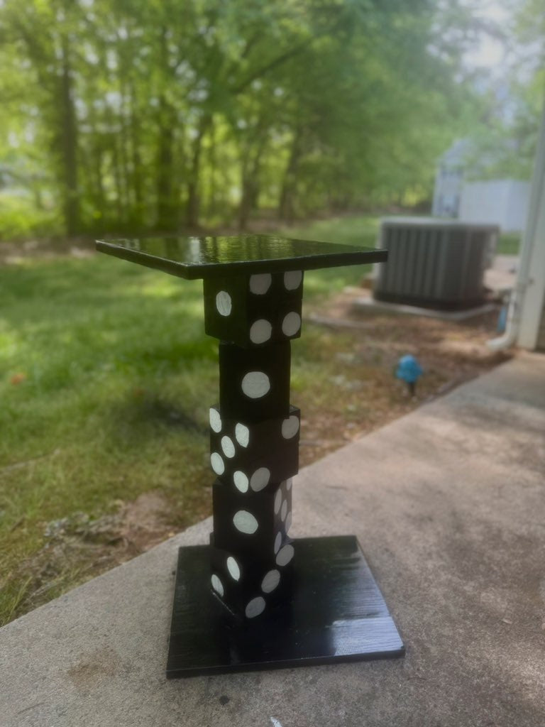Stacked Dice End Table