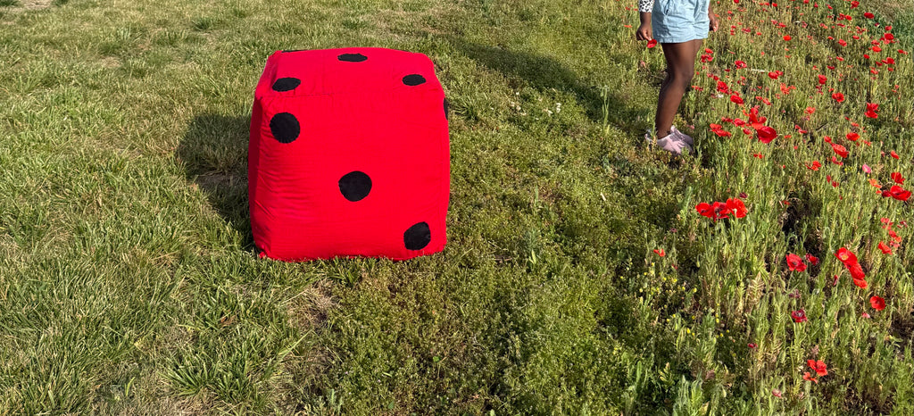 Red Dice Ottoman