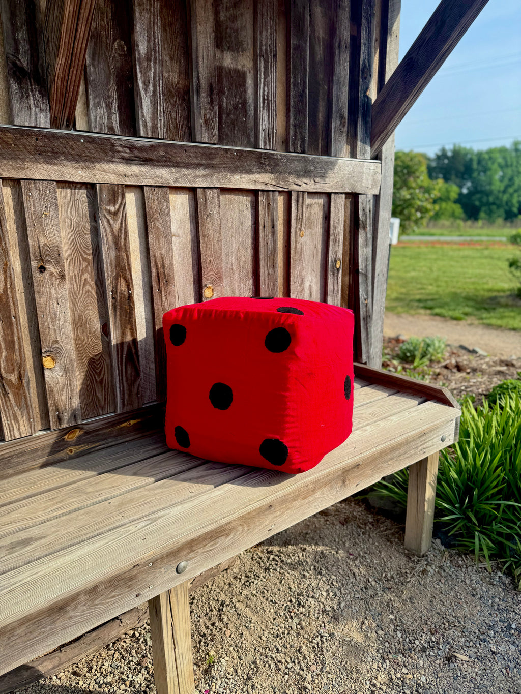 Red Dice Ottoman