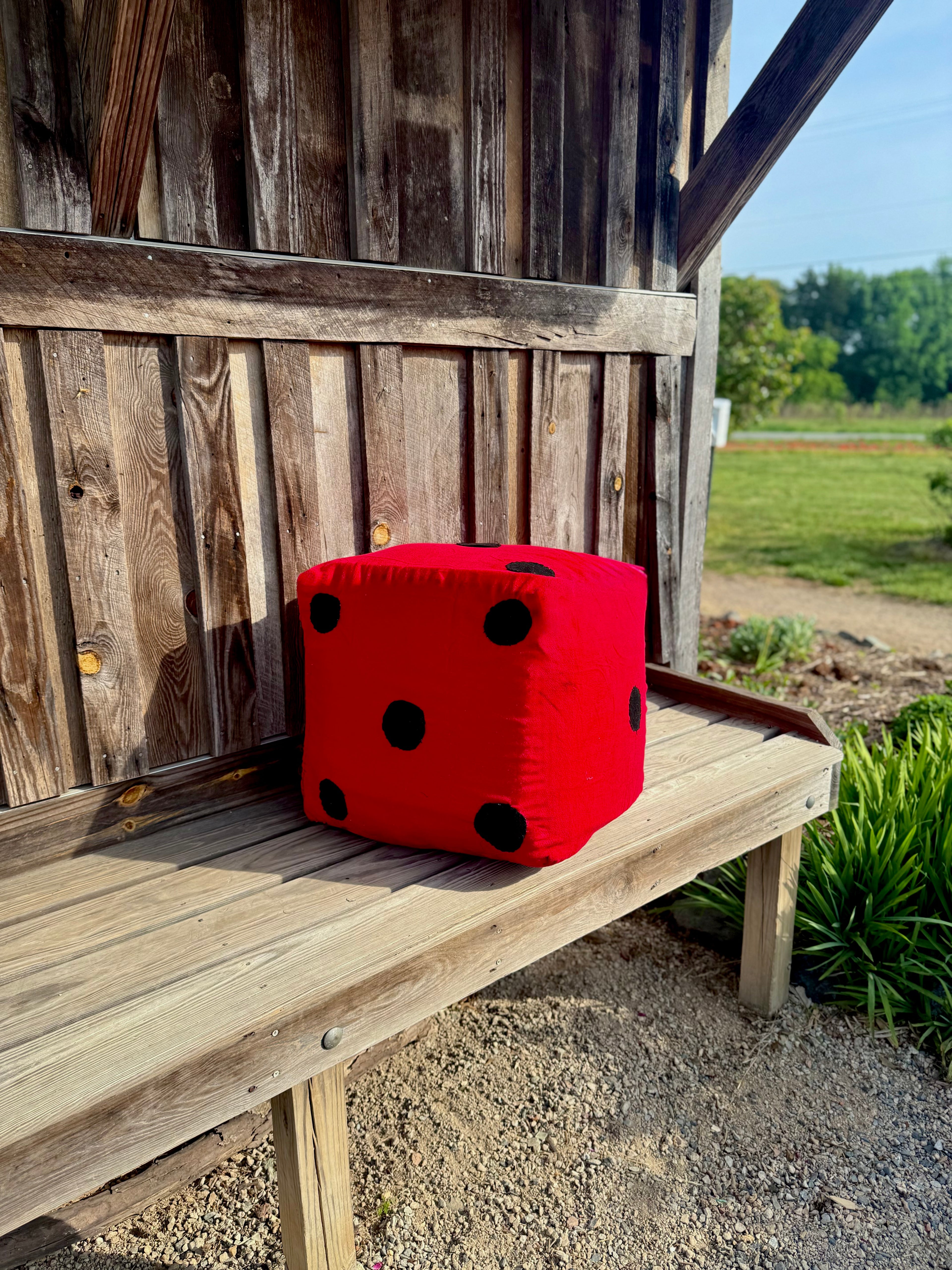 Red Dice Ottoman
