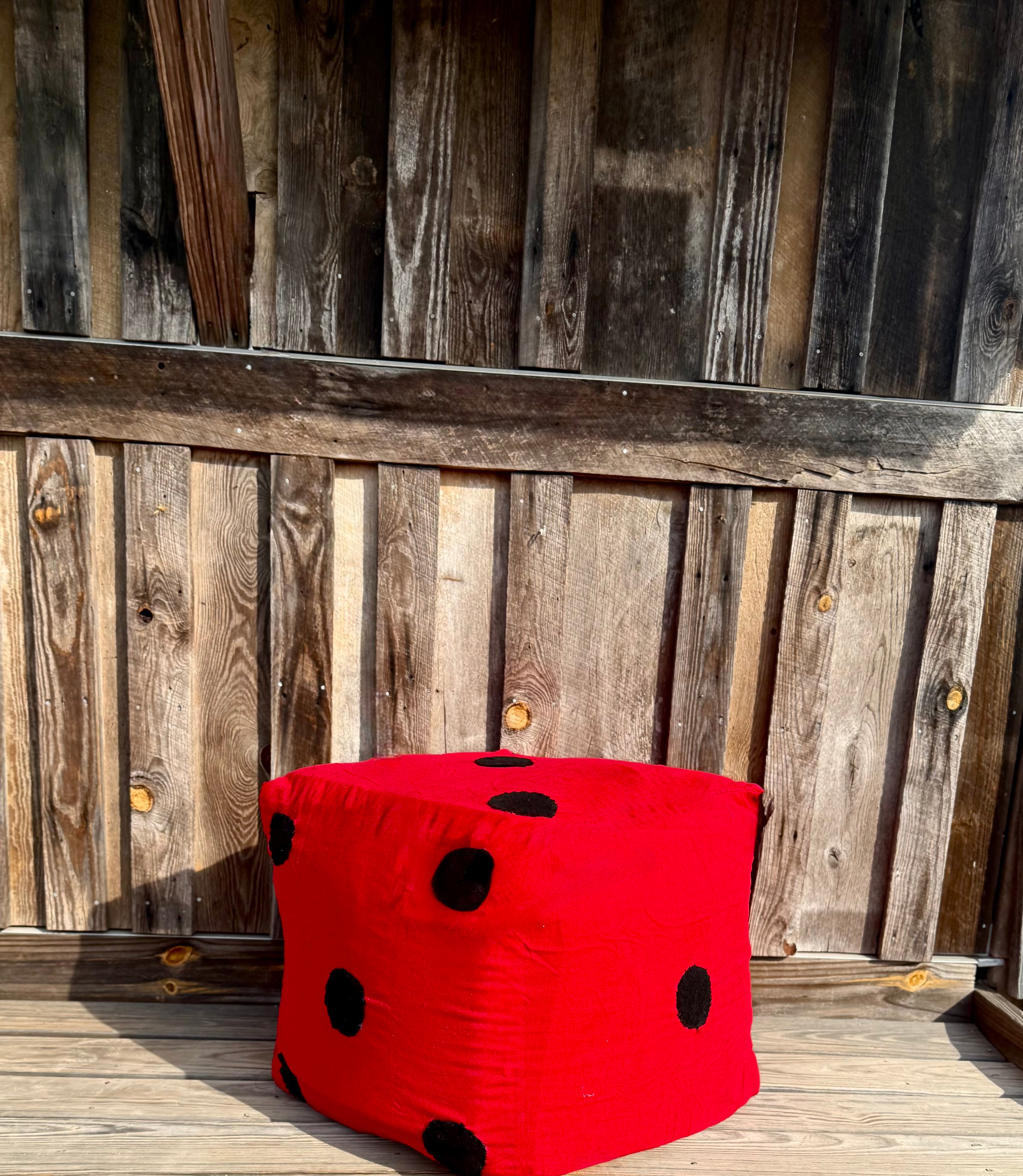 Red Dice Ottoman